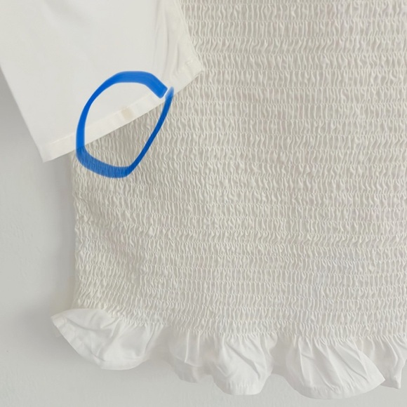 Aritzia Wilfred Smocked Maelys Dress White - Picture 11 of 15